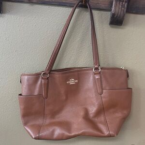 Coach Tan Leather Tote Bag